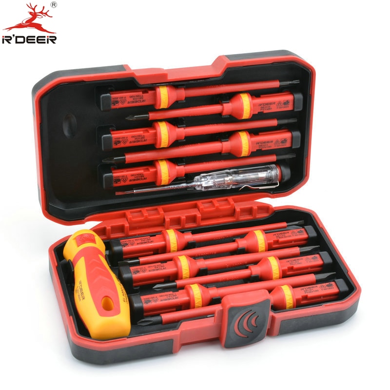 13 Pcs VED Insulated Screwdriver Set CR-V High Voltage 1000V Magnetic Phillips Slotted Torx Screwdriver Durable Hand Tools - Image 2