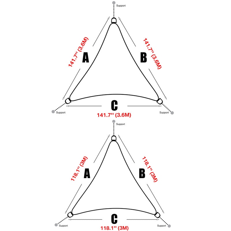 280GSM Waterproof Awning Sunshade Sun Shade - Image 4