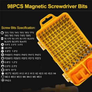 Alternative view of 115 in 1 Precision Mobile Phone Repair Tool Set For iPhone Cell Phone Smartphone Watch Mini Magnetic Screwdriver Kit