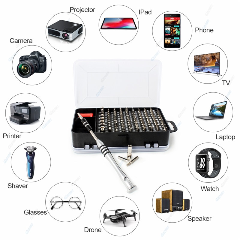 115 in 1 Precision Mobile Phone Repair Tool Set For iPhone Cell Phone Smartphone Watch Mini Magnetic Screwdriver Kit - Image 6