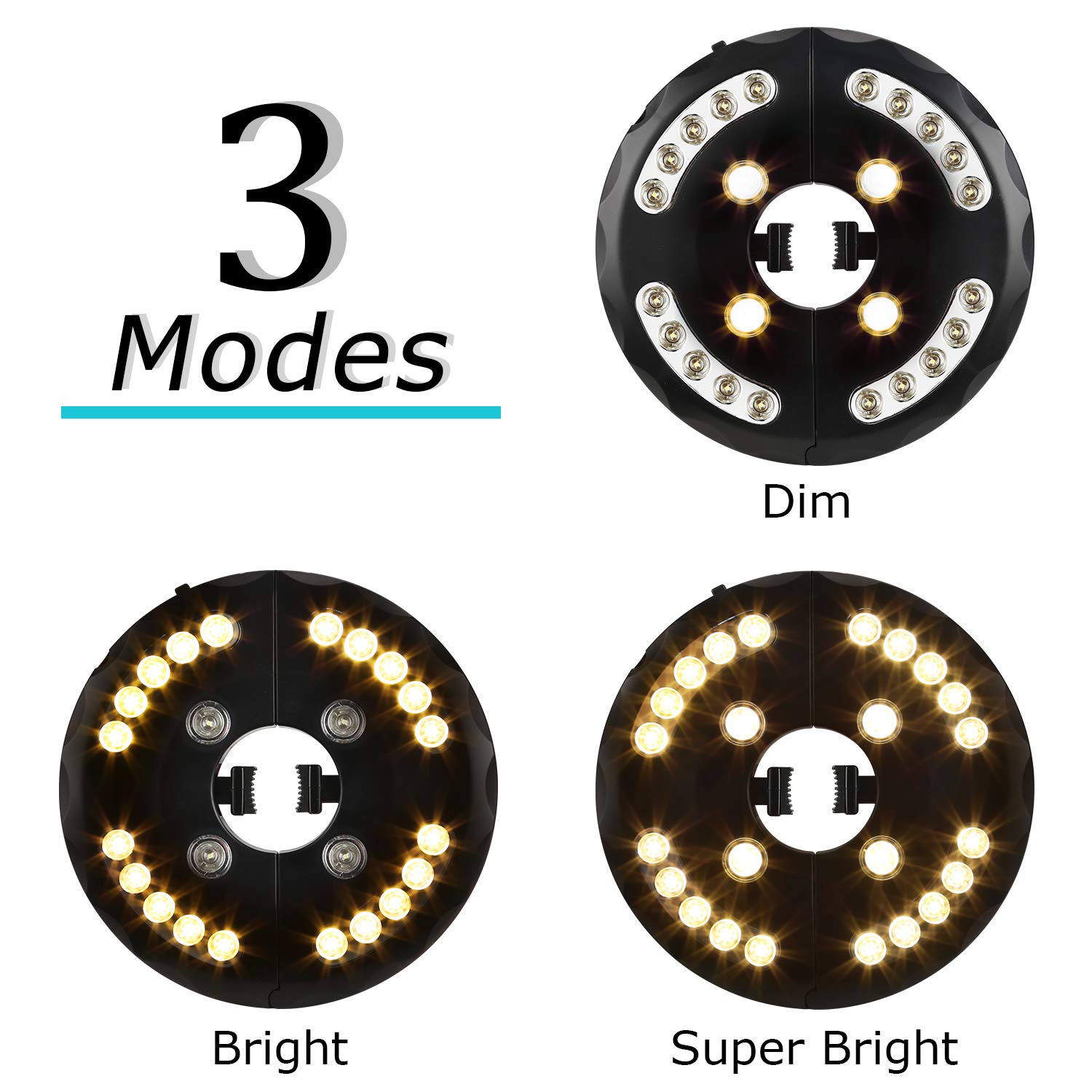 LEDGLE USB Outdoor Poles Tent Camping Lights - Image 5