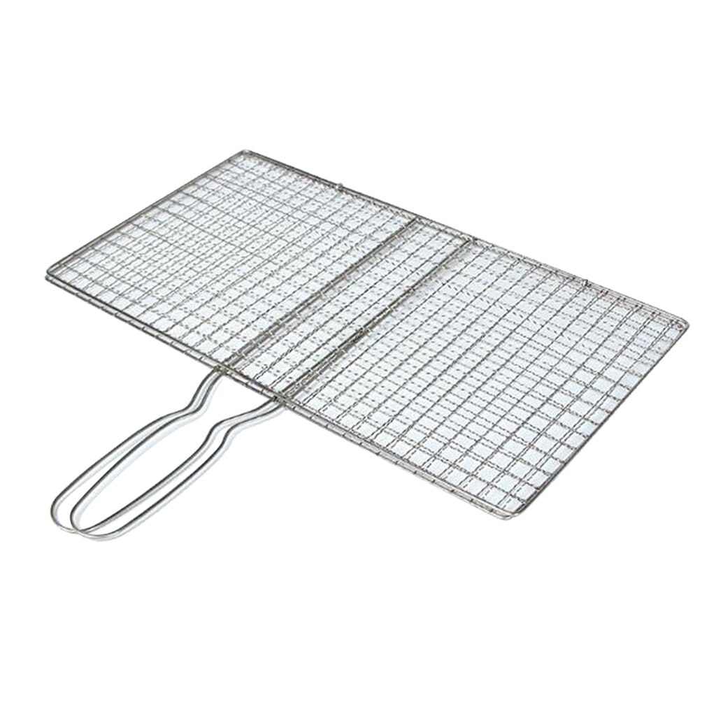 Portable Stainless Steel BBQ Barbecue Grilling Basket for Fish ,Vegetables - Image 3