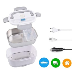 Alternative view of 12V 110V 220V Portable Electric Heating Lunch Box Home Car Truck Office Rice Box Food Warmer Heater Rice Container Lunchbox