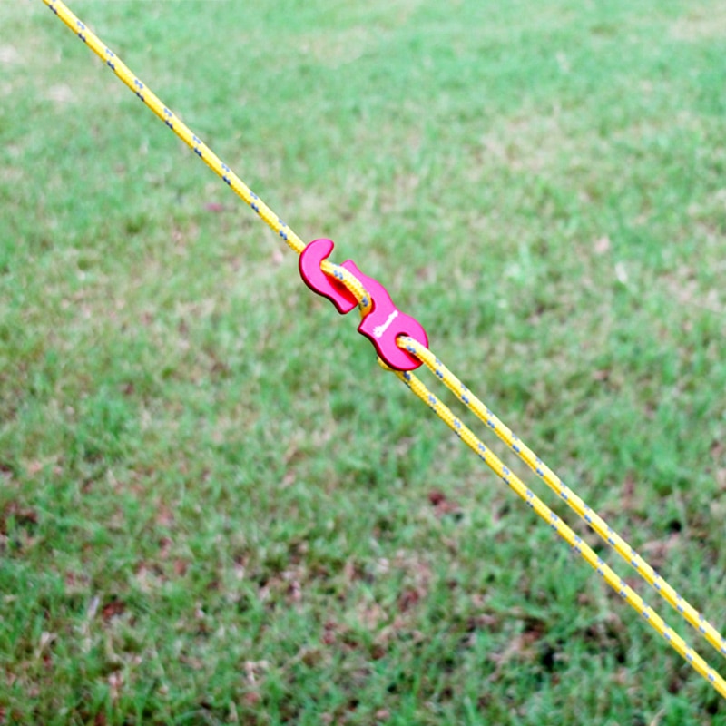 4x4m Reflective Wind Rope 3mm With Aluminum Alloy 3 Holes Buckle Adjuster Windproof Noose Tent Accessories - Image 2