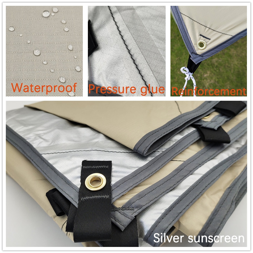 Ultralight Tarp Awnings Shelters Shade Sail Sunshade Garden Canopy Waterproof Outdoor Camping Tarp Tourist Travel Sun Shelter - Image 2