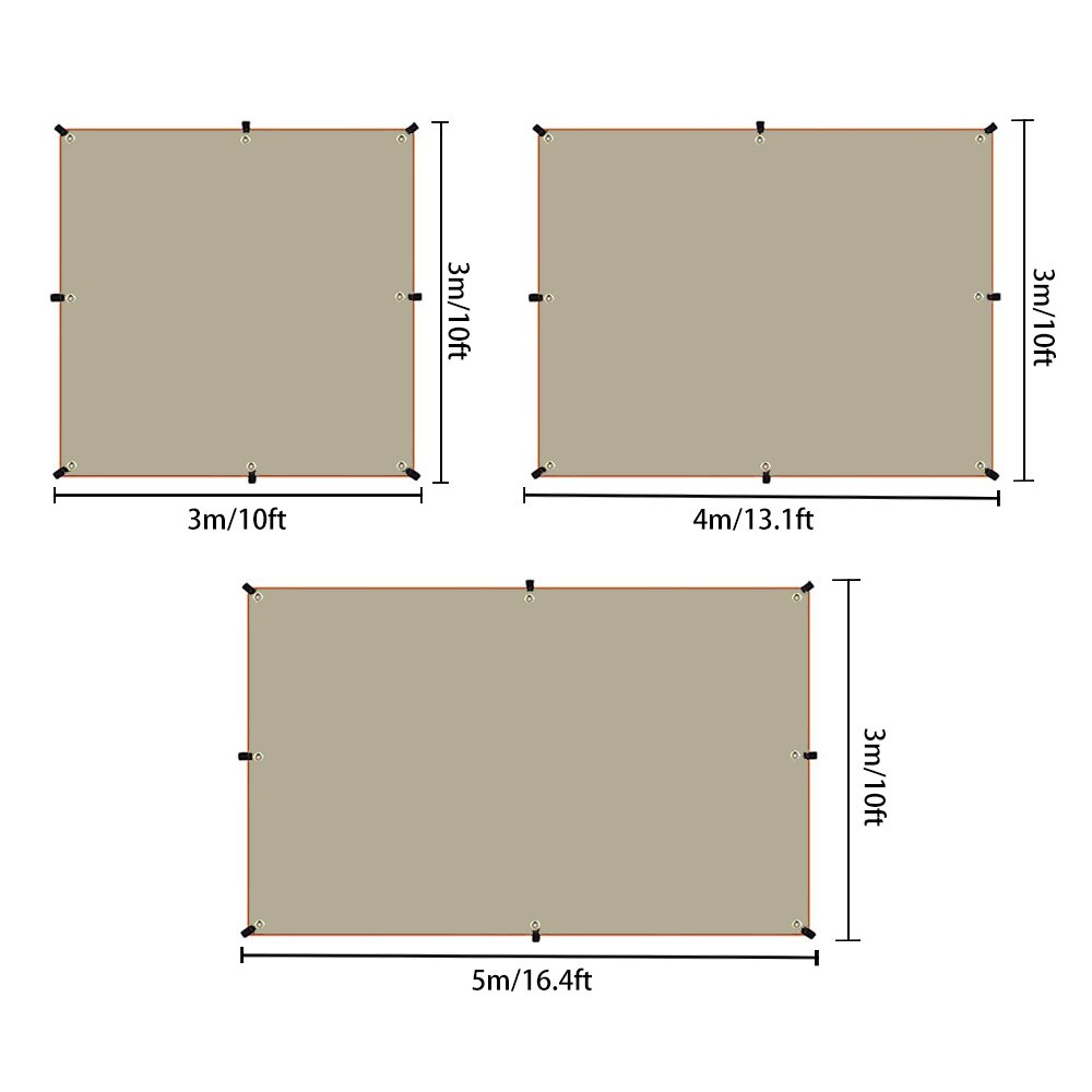Ultralight Tarp Awnings Shelters Shade Sail Sunshade Garden Canopy Waterproof Outdoor Camping Tarp Tourist Travel Sun Shelter - Image 3