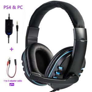 Wired gaming Headphones Gamer Headset with Microphone for Computer,Laptop,PS4 Play Station 4, Nintendo Switch,Tablet